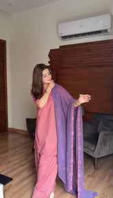 AIRA 3PC ( FARSHI SHALWAR ) - Stylosefashion