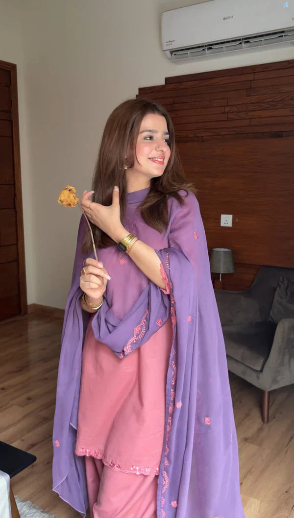 AIRA 3PC ( FARSHI SHALWAR ) - Stylosefashion