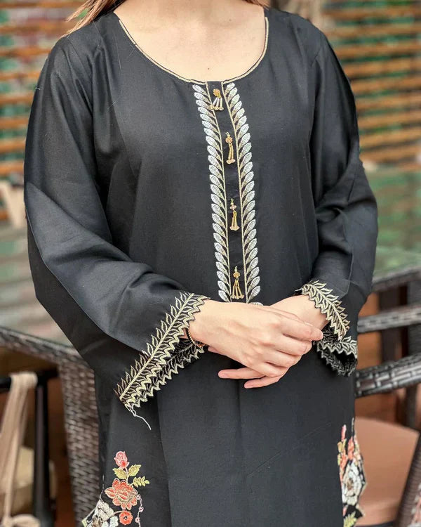 LIA LAWN EMB CUTWORK 2PC - Stylosefashion