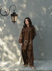 Heart Embroidered 2Pcs