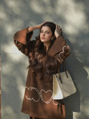 Heart Embroidered 2Pcs