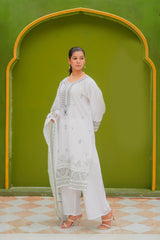 Hira Embroidered Lawn 3Pc