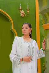 Hira Embroidered Lawn 3Pc
