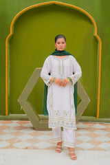 Noor Embroidered Lawn 3Pc